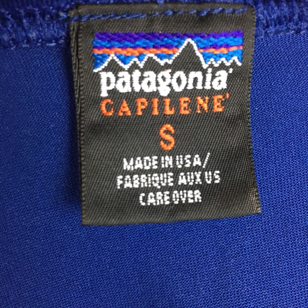 Patagonia Blue Capilene Long Sleeve Top Small - Picture 5 of 7